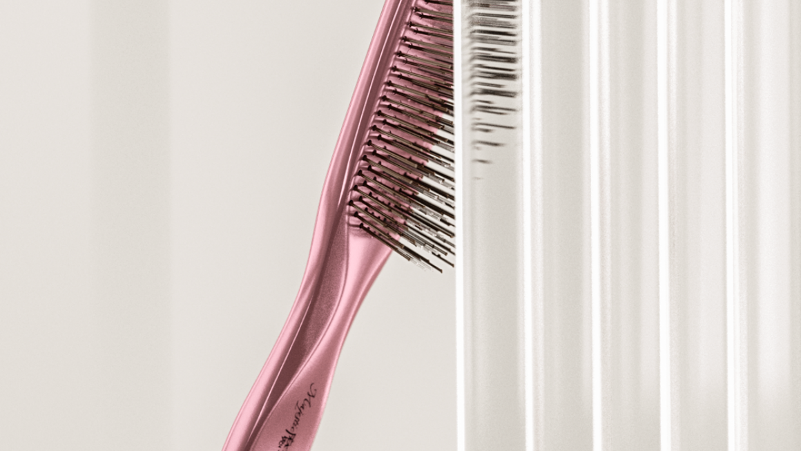 Расческа Majestic Elegant Pink для ослабленных волос и чувствительной кожи головы
