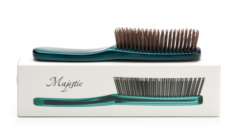 Расческа Majestic Green для густых жестких волос