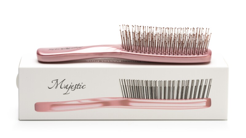 Расческа Majestic Pastel Pink для ослабленных волос